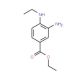3-Amino-4-ethylamino-benzoic acid ethyl ester (CAS 202131-30-4) - chemical structure image