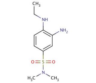 3-amino-4-(ethylamino)-N,N-dimethylbenzenesulfonamide - chemical structure image