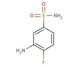 3-amino-4-fluorobenzene-1-sulfonamide - chemical structure image
