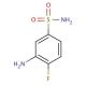 3-amino-4-fluorobenzene-1-sulfonamide - chemical structure image