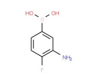 3-Amino-4-fluorophenylboronic acid (CAS 873566-75-7) - chemical structure image