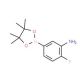 3-Amino-4-fluorophenylboronic acid, pinacol ester 的分子结构, CAS编号: 1003575-43-6 3-Amino-4-fluorophenylboronic acid, pinacol ester (CAS 1003575-43-6) - chemical structure image