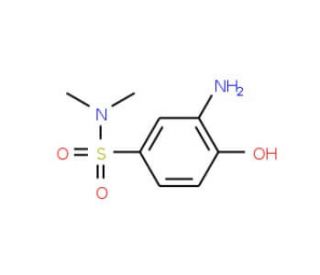 3-amino-4-hydroxy-N,N-dimethylbenzenesulfonamide (CAS 24962-75-2) - chemical structure image