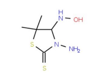 3-Amino-4-(hydroxyamino)-5,5-dimethyl-1,3-thiazolidine-2-thione - chemical structure image
