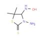 3-Amino-4-(hydroxyamino)-5,5-dimethyl-1,3-thiazolidine-2-thione - chemical structure image
