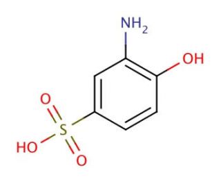 3-Amino-4-hydroxybenzenesulfonic acid (CAS 98-37-3) - chemical structure image