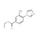 3-Amino-4-imidazol-1-yl-benzoic acid ethyl ester - chemical structure image