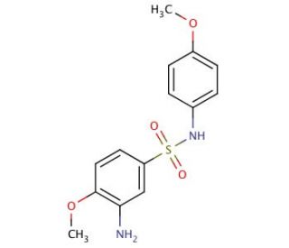 3-Amino-4-methoxy-N-(4-methoxy-phenyl)-benzenesulfonamide - chemical structure image