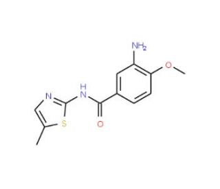 3-amino-4-methoxy-N-(5-methyl-1,3-thiazol-2-yl)benzamide - chemical structure image