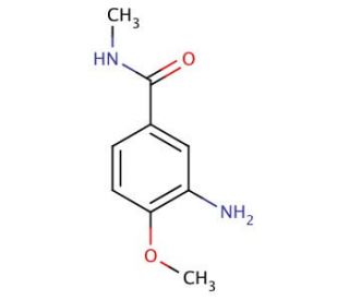 3-amino-4-methoxy-N-methylbenzamide (CAS 878160-14-6) - chemical structure image