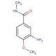 3-amino-4-methoxy-N-methylbenzamide (CAS 878160-14-6) - chemical structure image