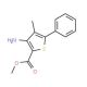 3-Amino-4-methyl-5-phenylthiophene-2-carboxylic acid methyl ester - chemical structure image