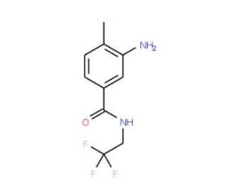 3-amino-4-methyl-N-(2,2,2-trifluoroethyl)benzamide - chemical structure image