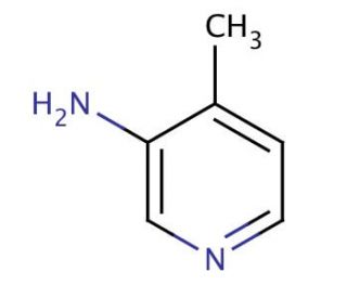 3-Amino-4-methylpyridine (CAS 3430-27-1) - chemical structure image