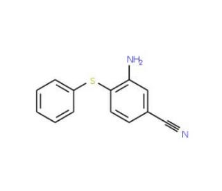 3-Amino-4-(phenylsulfanyl)benzenecarbonitrile - chemical structure image