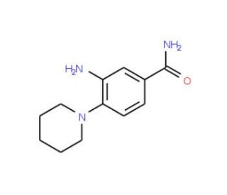 3-amino-4-(piperidin-1-yl)benzamide - chemical structure image