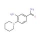3-amino-4-(piperidin-1-yl)benzamide - chemical structure image