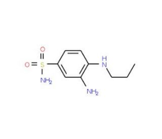 3-amino-4-(propylamino)benzenesulfonamide - chemical structure image