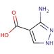 3-Amino-4-pyrazolecarboxylic acid (CAS 41680-34-6) - chemical structure image