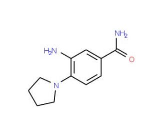 3-Amino-4-pyrrolidin-1-yl-benzamide - chemical structure image