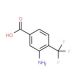 3-Amino-4-(trifluoromethyl)benzoic acid (CAS 125483-00-3) - chemical structure image