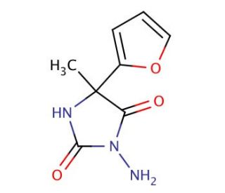 3-amino-5-(2-furyl)-5-methylimidazolidine-2,4-dione - chemical structure image