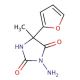 3-amino-5-(2-furyl)-5-methylimidazolidine-2,4-dione - chemical structure image
