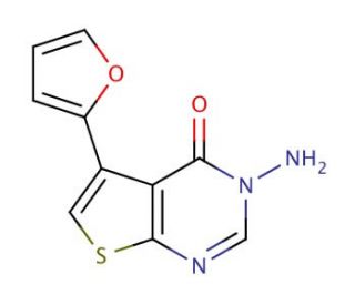 3-amino-5-(2-furyl)thieno[2,3-d]pyrimidin-4(3H)-one - chemical structure image