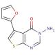 3-amino-5-(2-furyl)thieno[2,3-d]pyrimidin-4(3H)-one - chemical structure image