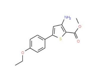 3-Amino-5-(4-ethoxyphenyl)thiophene-2-carboxylic acid methyl ester - chemical structure image