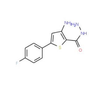 3-amino-5-(4-fluorophenyl)thiophene-2-carbohydrazide - chemical structure image