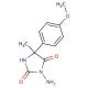 3-Amino-5-(4-methoxy-phenyl)-5-methyl-imidazolidine-2,4-dione - chemical structure image
