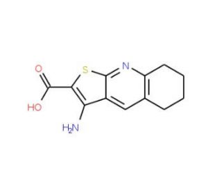 3-Amino-5,6,7,8-tetrahydrothieno[2,3-b]quinoline-2-carboxylic acid - chemical structure image