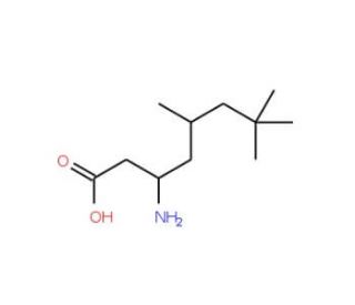 3-Amino-5,7,7-trimethyloctanoic acid (CAS 773122-45-5) - chemical structure image
