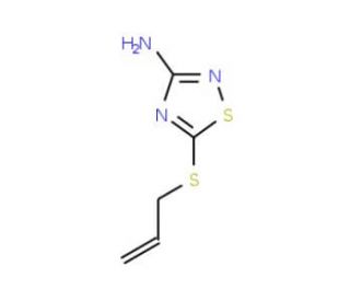 3-Amino-5-allylthio-1,2,4-thiadiazole (CAS 60093-12-1) - chemical structure image