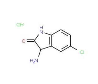 3-amino-5-chloro-2,3-dihydro-1H-indol-2-one hydrochloride - chemical structure image