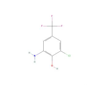 3-Amino-5-chloro-4-hydroxybenzotrifluoride (CAS 78068-81-2) - chemical structure image