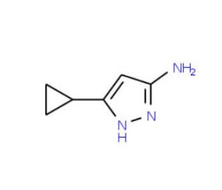 3-Amino-5-cyclopropylpyrazole (CAS 175137-46-9) - chemical structure image