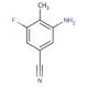 3-amino-5-fluoro-4-methylbenzonitrile - chemical structure image
