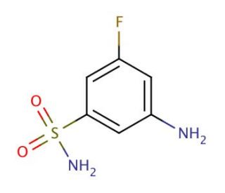 3-amino-5-fluorobenzene-1-sulfonamide - chemical structure image