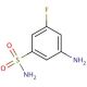 3-amino-5-fluorobenzene-1-sulfonamide - chemical structure image