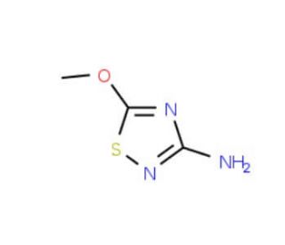 3-Amino-5-methoxy-1,2,4-thiadiazole (CAS 363179-65-1) - chemical structure image