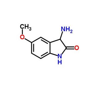 3-amino-5-methoxy-2,3-dihydro-1H-indol-2-one - chemical structure image