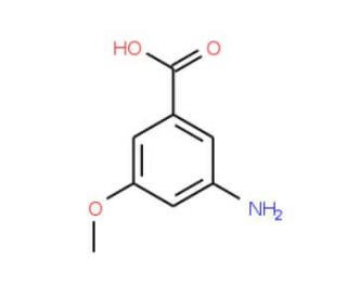 3-Amino-5-methoxybenzoic acid (CAS 74165-74-5) - chemical structure image