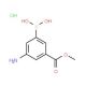 3-Amino-5-methoxycarbonylphenylboronic acid, HCl (CAS 380430-56-8) - chemical structure image