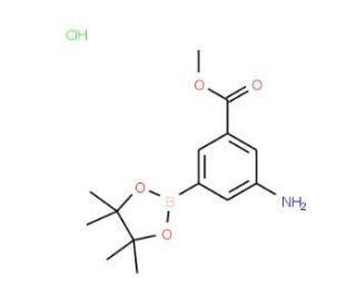 3-Amino-5-methoxycarbonylphenylboronic acid, pinacol ester, HCl (CAS 850567-50-9) - chemical structure image