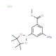 3-Amino-5-methoxycarbonylphenylboronic acid, pinacol ester, HCl (CAS 850567-50-9) - chemical structure image