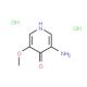3-Amino-5-methoxypyridin-4-ol dihydrochloride (CAS 1105675-64-6) - chemical structure image