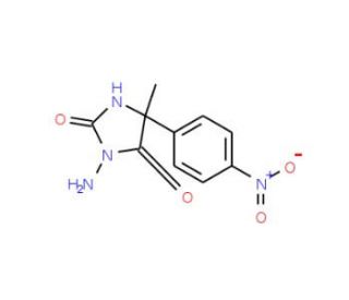 3-amino-5-methyl-5-(4-nitrophenyl)imidazolidine-2,4-dione - chemical structure image