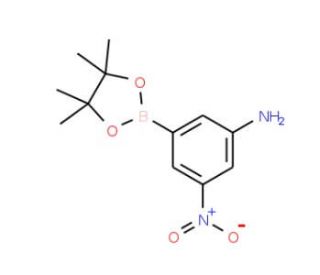 3-Amino-5-nitrophenylboronic acid, pinacol ester (CAS 871329-51-0) - chemical structure image